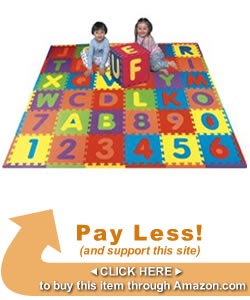 Toddler Alphabet Puzzle Mat Activities