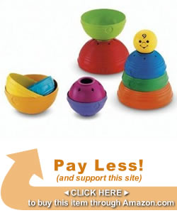 Toddler Toys We Love: Fisher Price Stack and Roll Cups