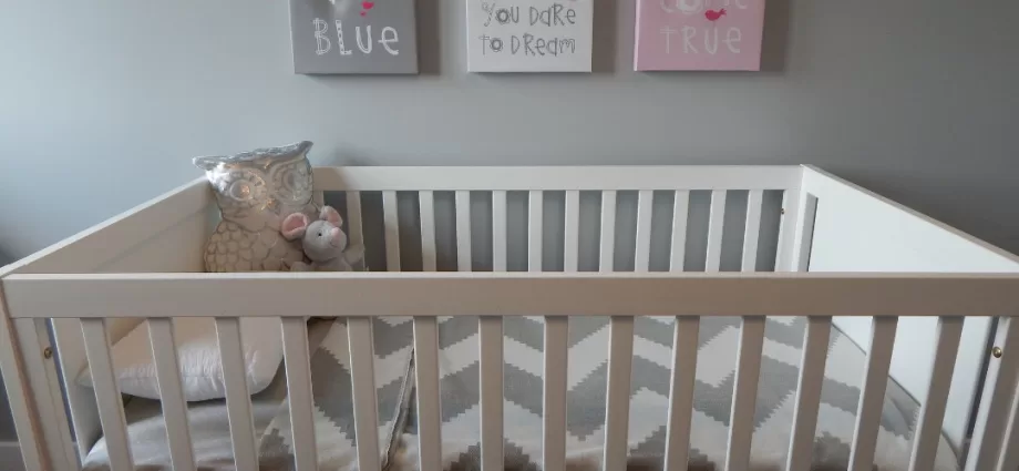 crib in nursery